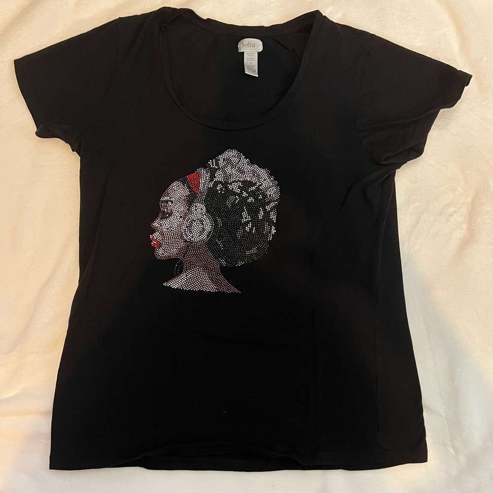 Black T-shirts with African American Face